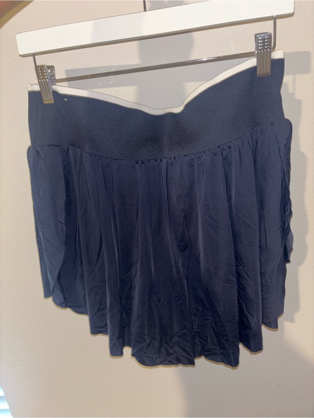 all in motion Navy Circle Skirt with White-Trim Waistband - Picture 2 of 3